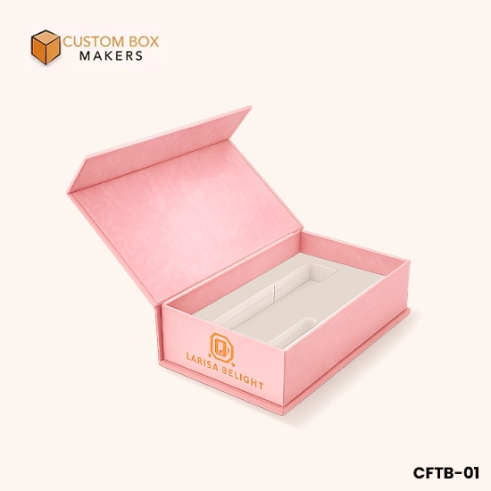 Custom rigid boxes with foam insert for luxury products