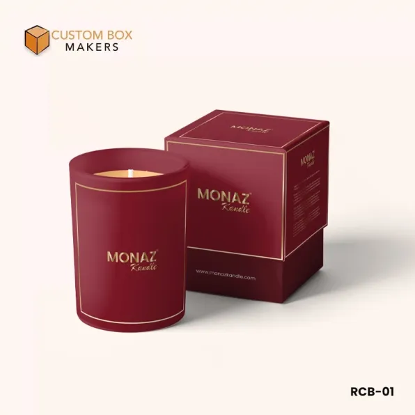 Custom candle boxes with printed logo for candle brands
