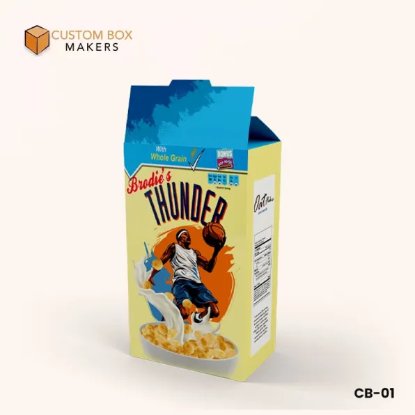 Custom food packaging boxes for cereal and food products