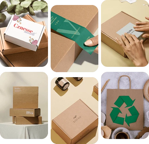 Eco-friendly packaging boxes made from recyclable and biodegradable materials