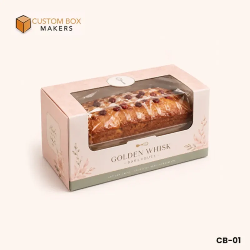 Custom bakery boxes with window for cakes and pastries